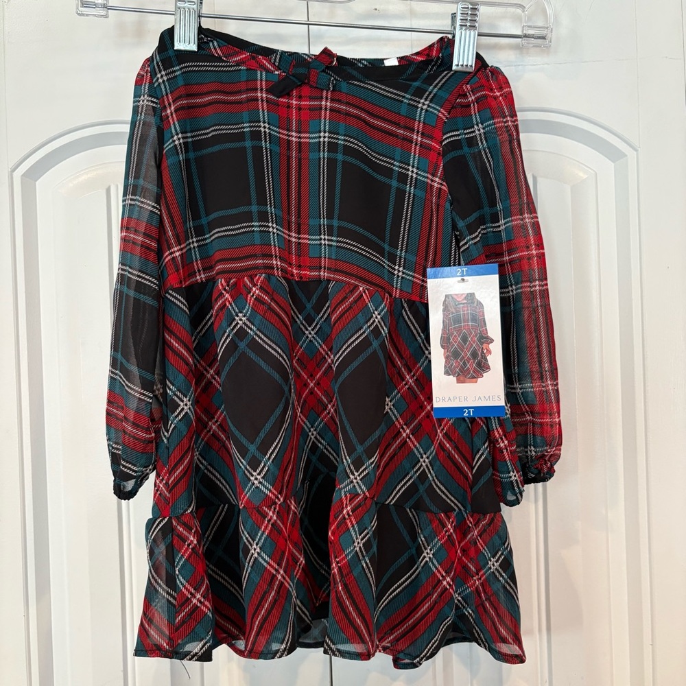 Draper‎ James Red Plaid Dress Size 2T